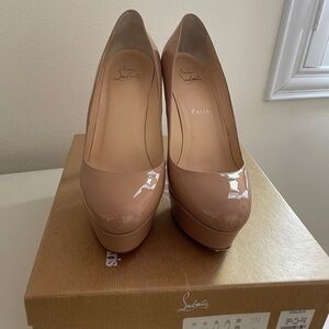 Christian Louboutin Nude Platform Pumps